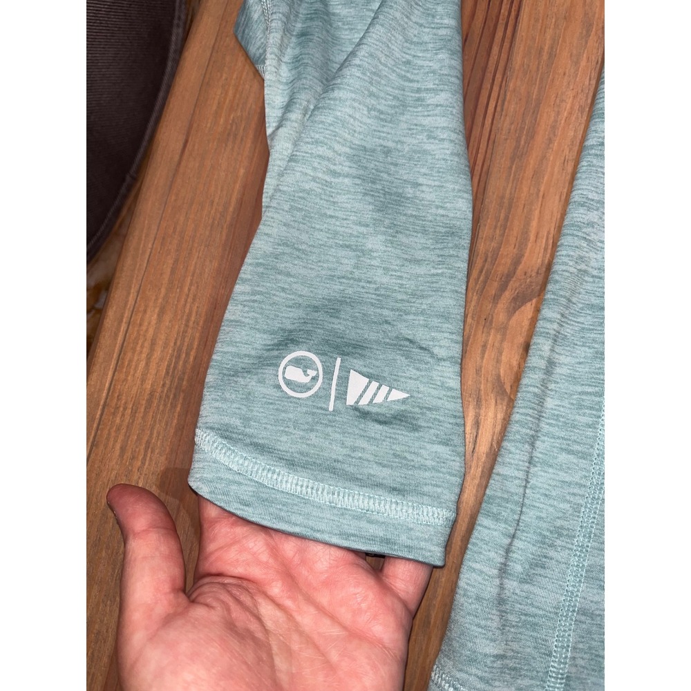 Vineyard Vines Mens Performance Hoodie Seafoam Green Marlin Graphic Size M - Picture 5 of 8